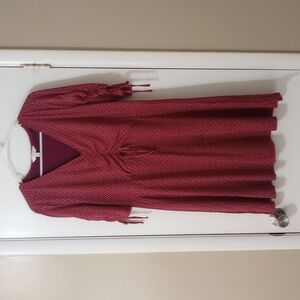 LC Lauren Conrad maroon dress